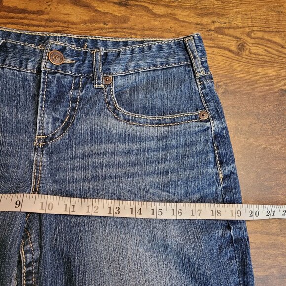 Maurices Jeans 6 S Curvy Flare Button Flap Thick Stitch Medium Light Stretch - Picture 7 of 11